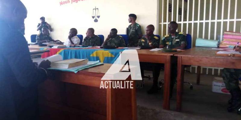 Audience de l'ancien chef de guerre Cheka au tribunal militaire de Goma