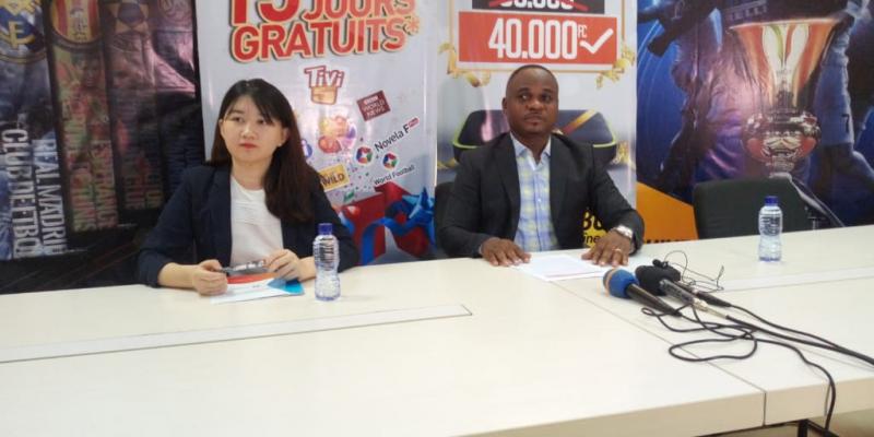 Les agents de Startimes en pleine conférence de presse