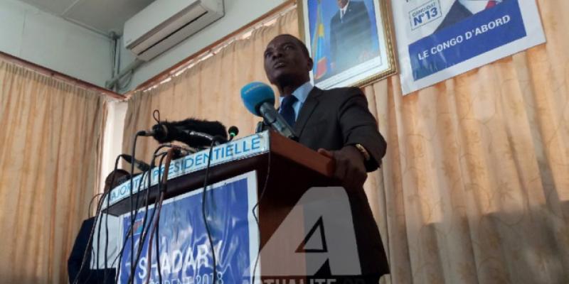 Alain Atundu lors de la conférence de presse / Ph. ACTUALITE.CD 