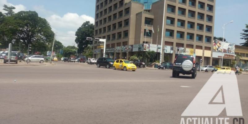 Croisement entre le boulevard du 30 juin et l'avenue Batetela à Gombe, ce jeudi 10 janvier 2019