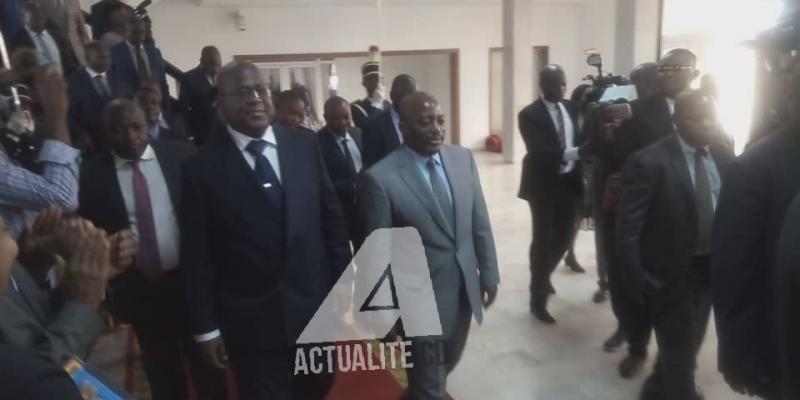 Félix Tshisekedi et Joseph Kabila après la remise et reprise 