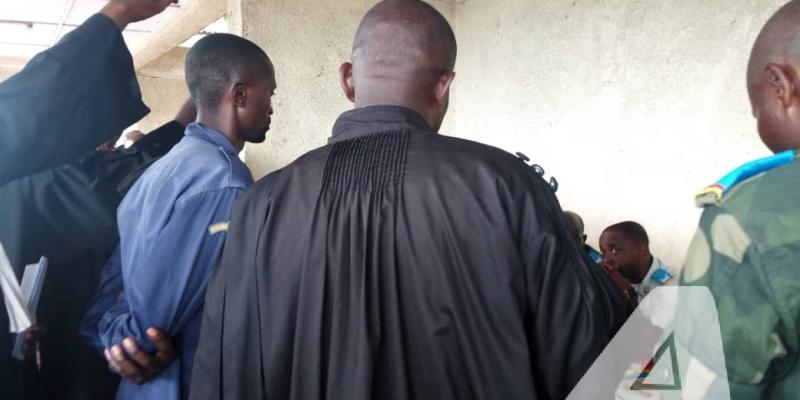 Procès du policier qui a tué par balle une fille de 14 ans au quartier Kyeshero ouvert au tribunal militaire de Goma/Ph Jonathan Kombi ACTUALITE.CD