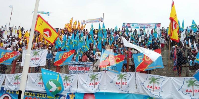 Les militants du FCC au stade Tata Raphael/ Ph. ACTUALITE.CD