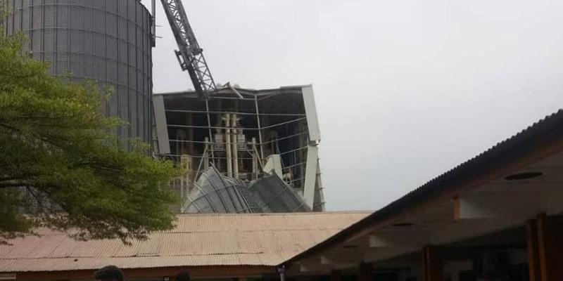 Ecroulement d'un silo de la société Fab Congo/Ph.ACTUALITE.CD