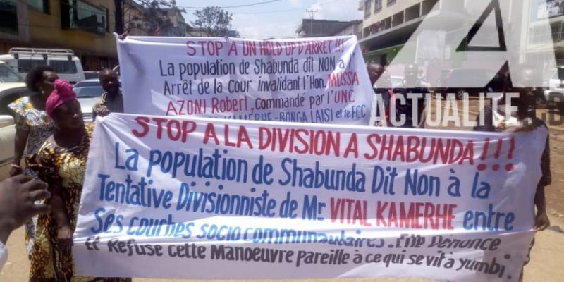 Manifestation à Bukavu après l'invalidation d'un député provincial par la cour d'appel/Ph Justin Mwamba