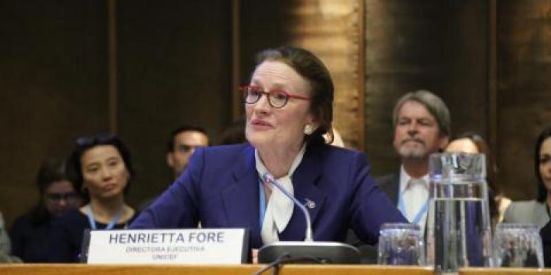 la Directrice générale de l’UNICEF Henrietta F. Fore 