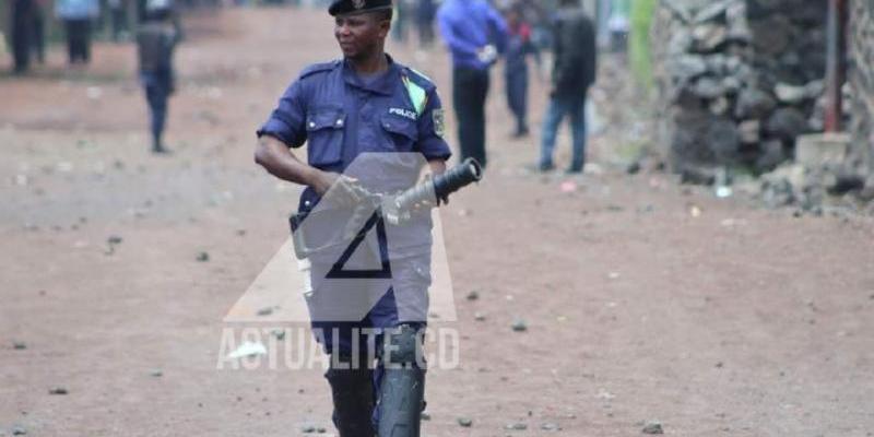 Un policier à Goma / Ph . ACTUALITE.CD 