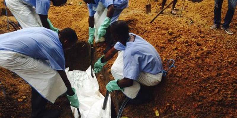 Enterrement d'un malade d'Ebola / DR 