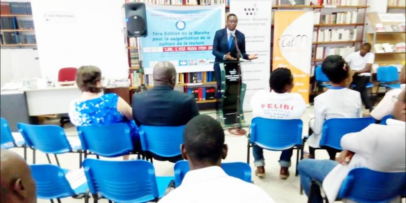 Professeurs, journalistes, écrivains incitent à la lecture à l'occasion de la journée mondiale du livre le 23 avril 2019 au centre Wallonie Bruxelles Kinshasa