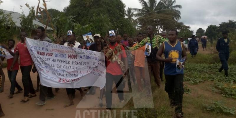 La population du Maniema en pleine manifestation contre l'invalidation de Prosper Tunda