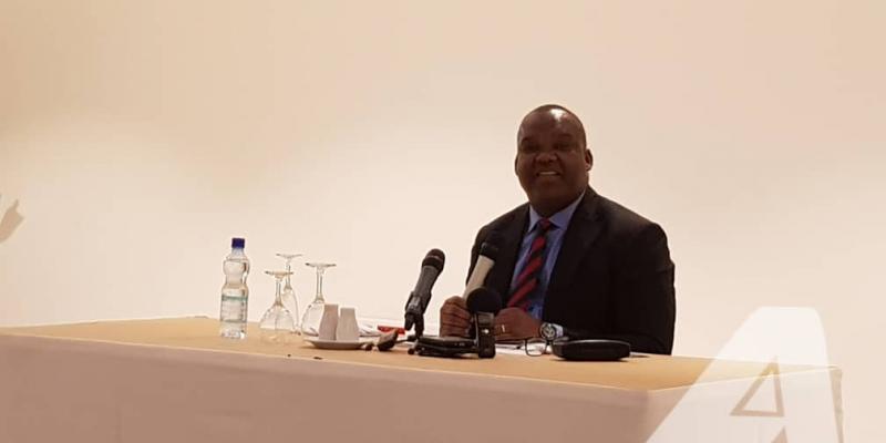 Corneille Nangaa, président de la CENI lors de d'une rencontre vendredi 24 mai 2019 avec les responsables des médias à Kinshasa 
