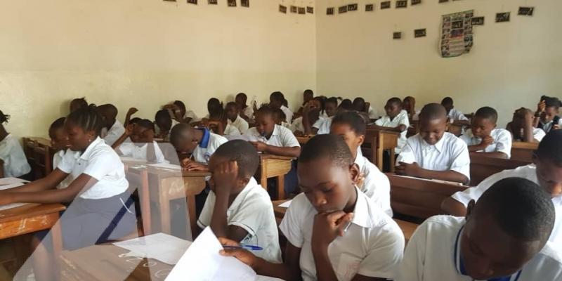 Élèves d'une école catholique à Kinshasa/Ph. ACTUALITE.CD