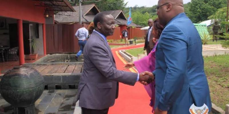 Sylvestre Ilunga Ilunkamba et Félix Tshisekedi (Photo droits tiers)