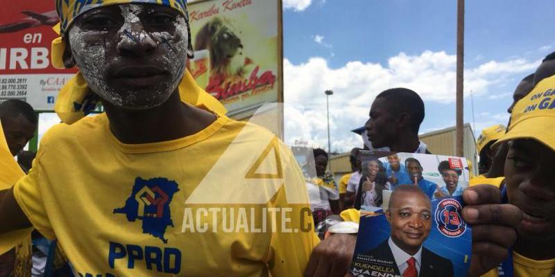 Les militants du FCC à Goma attendant l'arrivée de Shadary en 2019. PH. ACTUALITE.CD