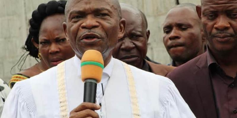 Evêque Ejiba Yamapia, candidat président de la CENI/Ph. Droits tiers 