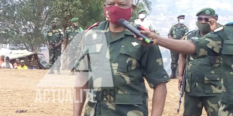 Le chef d'Etat-major des forces terrestres, le Général-major Isidore Kaumba. Ph/Actualite.cd