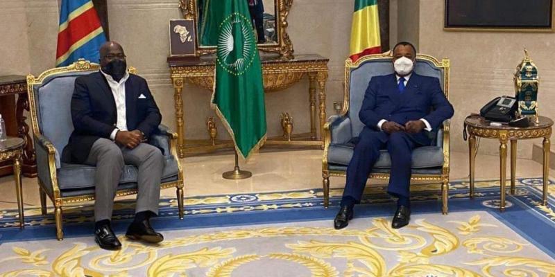 Félix Tshisekedi et Dénis Sassou Nguesso/Ph. Droits tiers