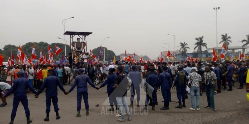 Marche du FCC ce jeudi 23 juillet à Kinshasa/Ph. ACTUALITE.CD