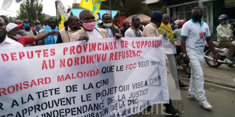 Marche de Lamuka du lundi 13 juillet 2020 à Goma