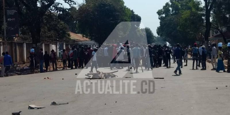 Accrochage entre militants de l'UDPS et du PPRD à Lubumbashi/Ph ACTUALITE.CD