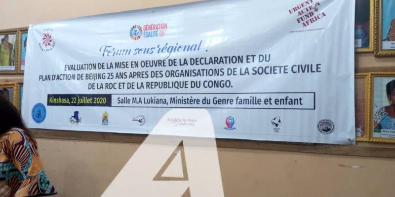 Coalition Beijing 25+ RDC : la société civile a déterminé les limites de ses actions