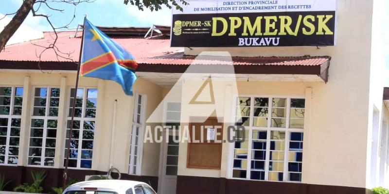 Le bâtiment de la DPMER, la régie financière du Sud-Kivu. Photo Justin Mwamba/ACTUALITE.CD.