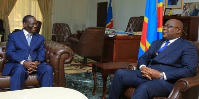 Félix Tshisekedi et Sylvestre Ilunga Ilunkamba. Photo droits tiers
