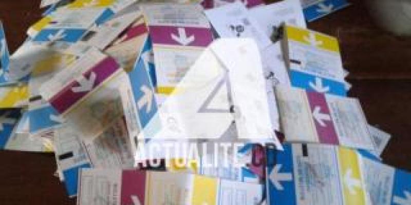Les bulletins de vote des élections de 2018-2019. Ph. ACTUALITE.CD.