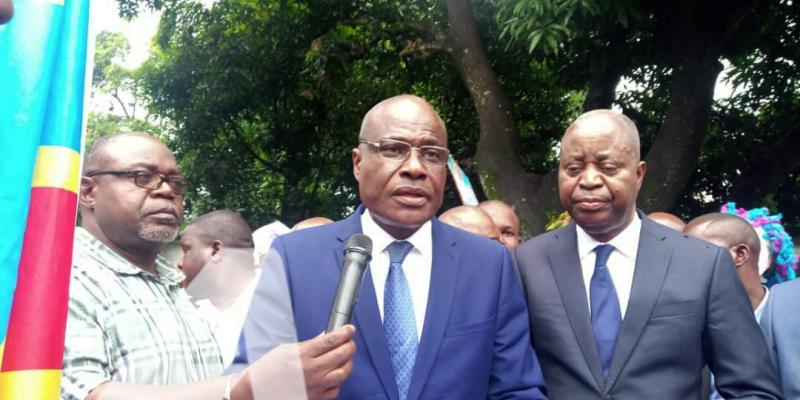 Illustration/Martin Fayulu et Adolphe Muzito lors d'une conférence de presse en 2019 à Kinshasa/Ph ACTUALITE.CD