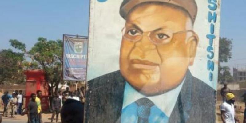 Effigie d'Etienne Tshisekedi lors d'une marche à Lubumbashi