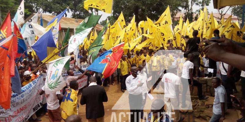 La marche du FCC à Gemena. Ph. ACTUALITE.CD
