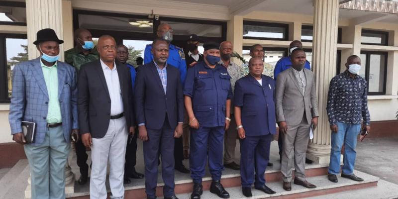 Des députés provinciaux du Kasaï reçus par le Général Philémon Mushid Yav, Commissaire divisionnaire adjoint de la police en charge de l'administration. Ph/droits tiers