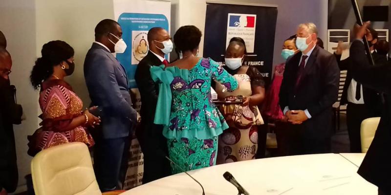 Mabunda lors de la présentation du guide du parlementaire congolais/Ph ACTUALITE.CD 