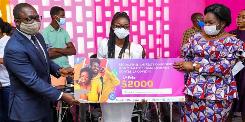 RDC : Esther Dinavanga a remporté le premier prix du concours Jeunes Talents Covid-19