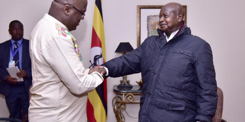 Yoweri Museveni et Félix Tshisekedi