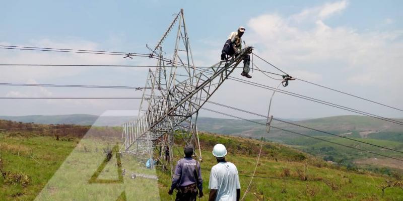 Écroulement d'un pylône de la SNEL à Maluku. Ph. ACTUALITE.CD