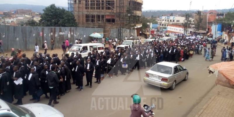 Manifestations à Bukavu à l'occasion des 10 ans du rapport mapping/Ph ACTUALITE.CD 