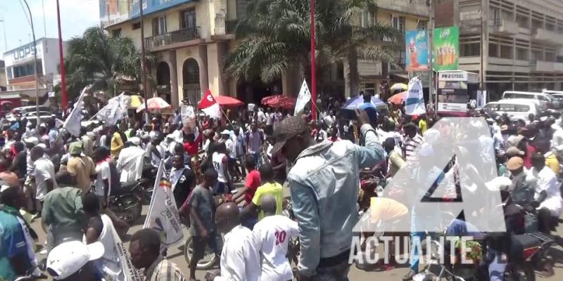 Marche de l'UDPS à la place Poste de Lubumbashi/Ph. ACTUALITE.CD