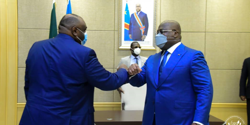 Jean Pierre Bemba et Félix Tshisekedi/Ph Présidence