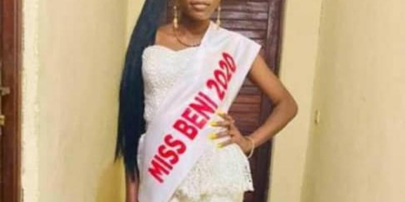 Pascaline Beneï Nkoy élue Miss Beni édition 2020/Ph droits tiers 