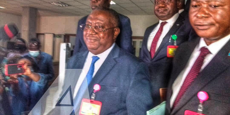 Richard Muyej Mangez Mans, gouverneur de Lualaba après consultations au Palais de la Nation/Ph ACTUALITE.CD