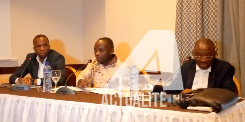 De gauche à droite Jimmy Kande, Patrick Maki et Philippe Kayumba/Ph ACTUALITE.CD