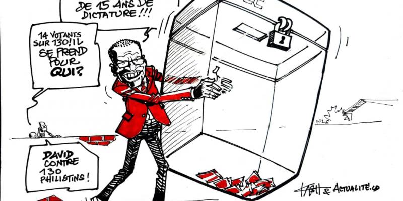 Les caricatures de ACTUALITE.CD sont réalisées par Kash. 