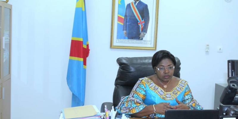 Béatrice Lomeya, minisre d'Etat en charge du genre, famillet et enfant