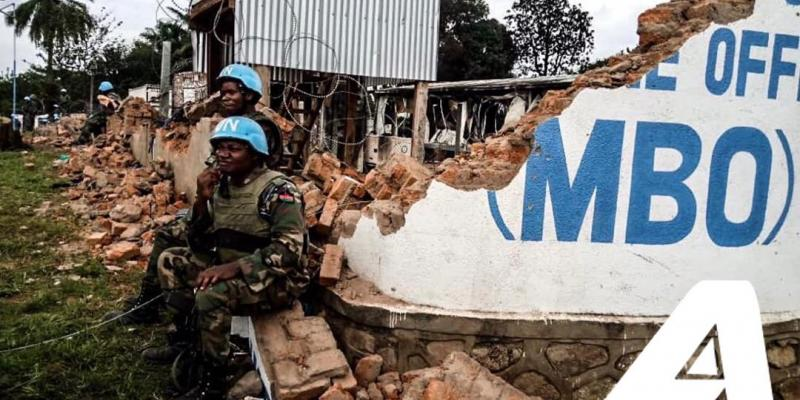 Une base de la Monusco à Beni détruite par la population en colère suite à l'insécurité/Ph ACTUALITE.CD