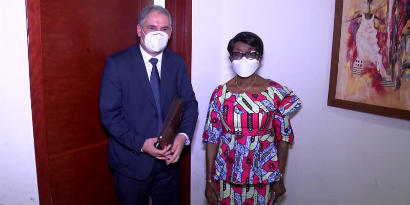 L'ambassadeur algérien en RDC et la Minaffet Tumba Nzeza/Ph droits tiers 