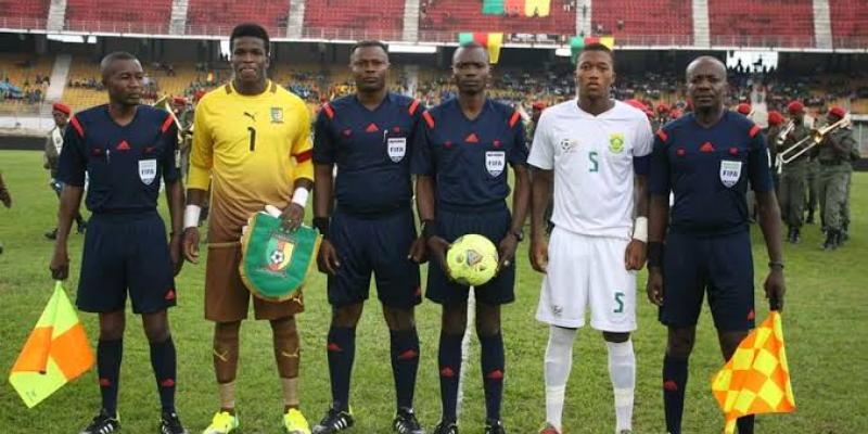 Ndala et Safari au cours d'un match Cameroun vs RSA. Ph. Doits tiers