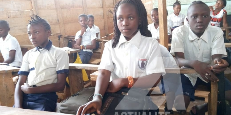 Les élèves dans une classe de l'école primaire Virunga/Ph ACTUALITE.CD