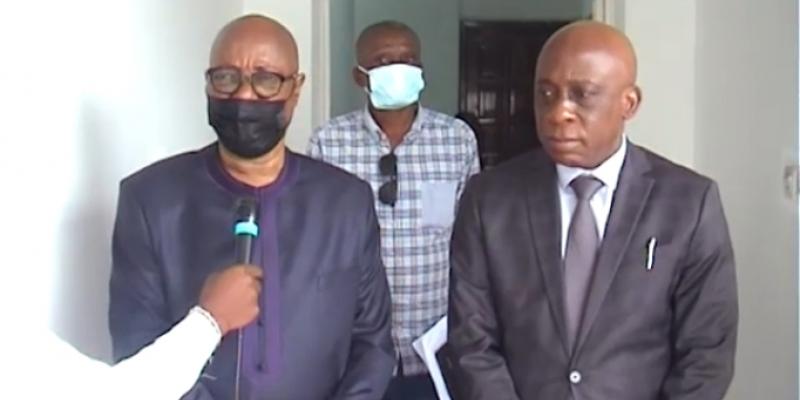 Godard Motemona, député national et Victor Tumba, DG de l'OVD. Ph. Droit tiers.
