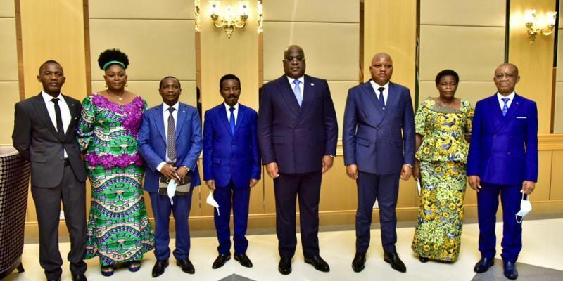 Félix Tshisekedi et les membres du bureau de l'Assemblée nationale/Ph Présidence 